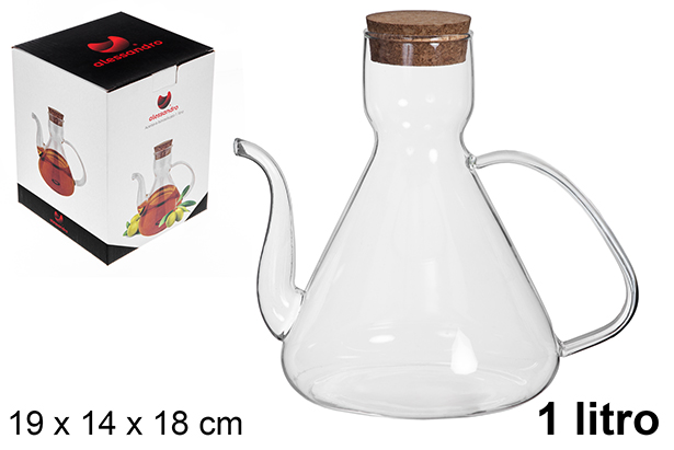[122507] Bottiglia di olio al borosilicato 1 l.