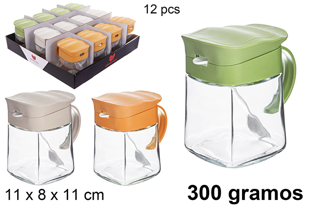 Azucarero de cristal 300 gramos