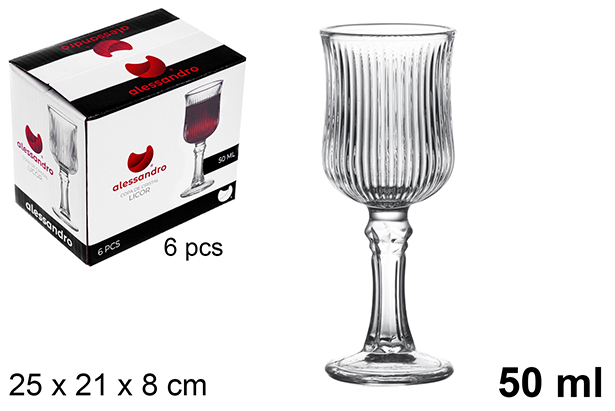 [122521] Bicchiere liquore in vetro 50 ml