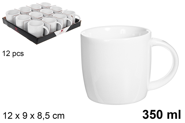 White ceramic mug 350 ml