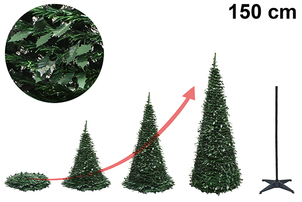 Árvore de Natal dobrável 150 cm