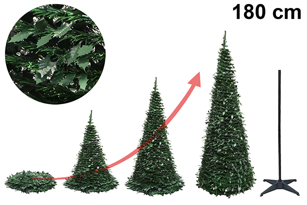 Árbol de Navidad plegable 180 cm