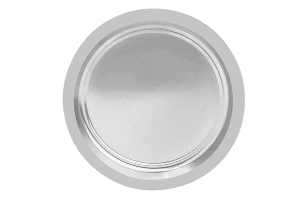 Pack 6 platos papel color plata Navidad 23 cm