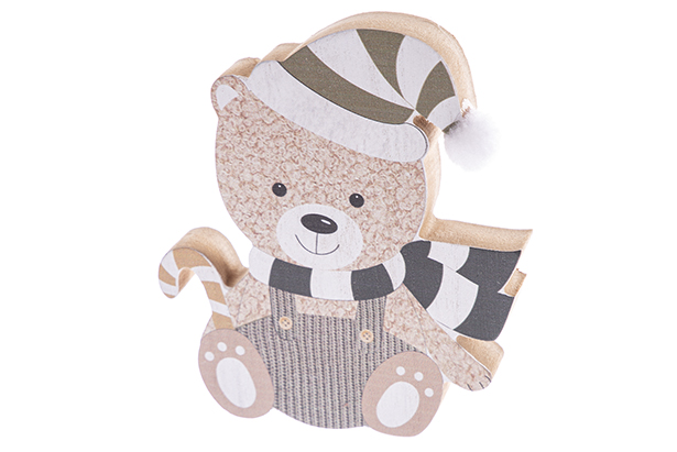 Figura madera Navidad 13x15 cm
