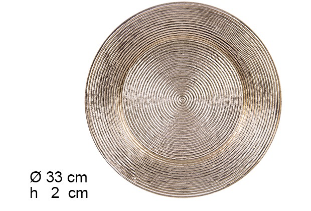 Sottopiatto greco oro 33 cm  