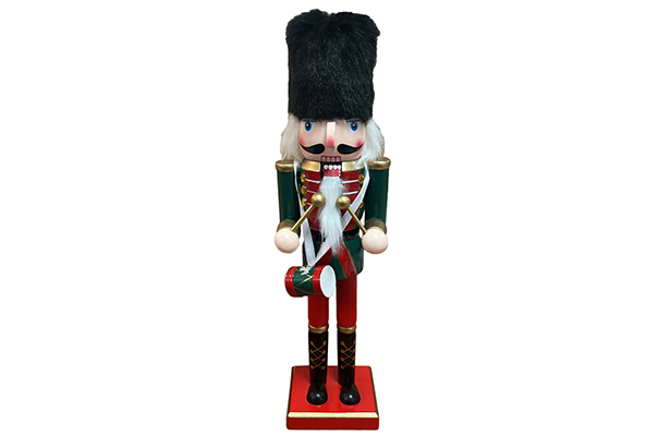 Casse-noisette de Noël en bois coloré 30 cm  
