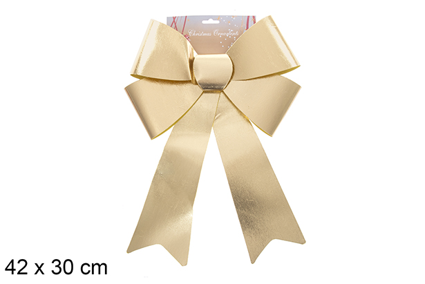 Lazo navidad oro lujo 42x30cm