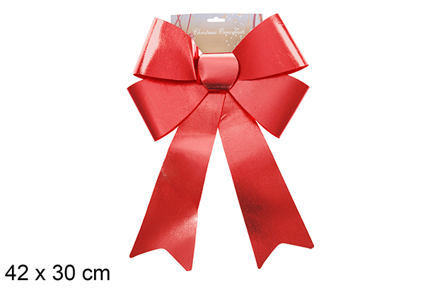 Luxury red Christmas bow 42x30cm