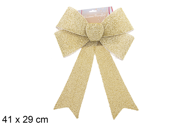 Lazo navidad oro brillante 41x29cm