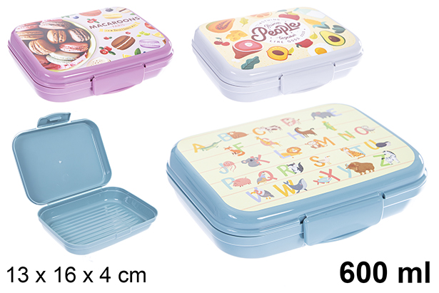[123149] Plastic lunch box 600ml