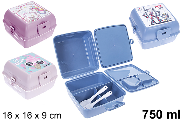 [123152] Vera plastic lunch box