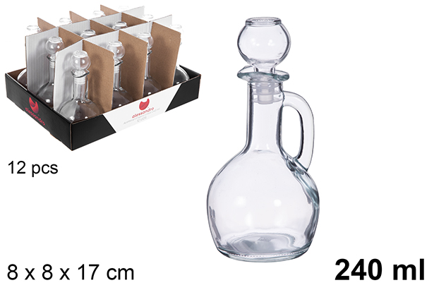 Óleo de vidro/galheteiro 240 ml
