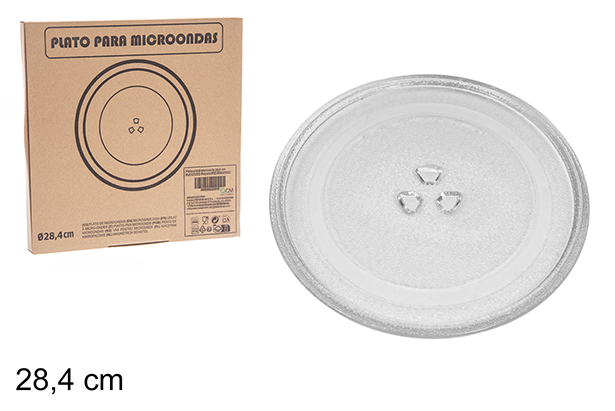 Glass microwave plate 28.4 cm
