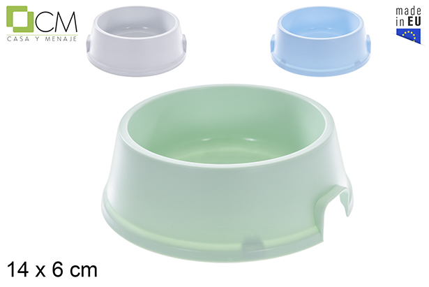 [123234] Comedero mascotas redondo color pastel