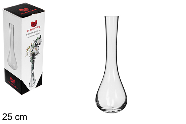 [123240] Albaida glass vase 25 cm