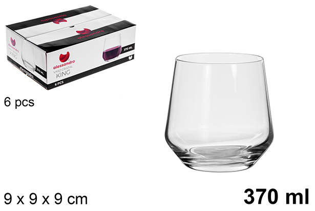 [123275] Bicchiere di cristallo King 370 ml