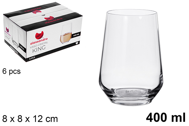 [123276] Bicchiere di cristallo King 400 ml