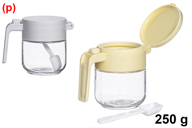 Glass sugar bowl 250 grams