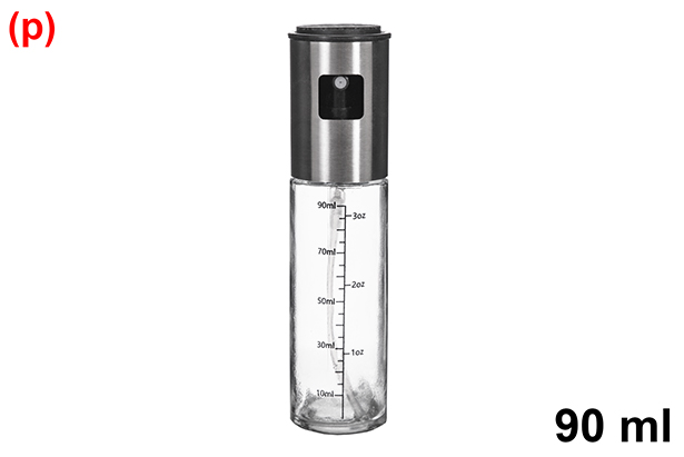 [123360] Frasco de vidro para óleo com borrifador 90 ml
