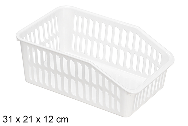 [123456] Bandeja plastico blanca organizadora M
