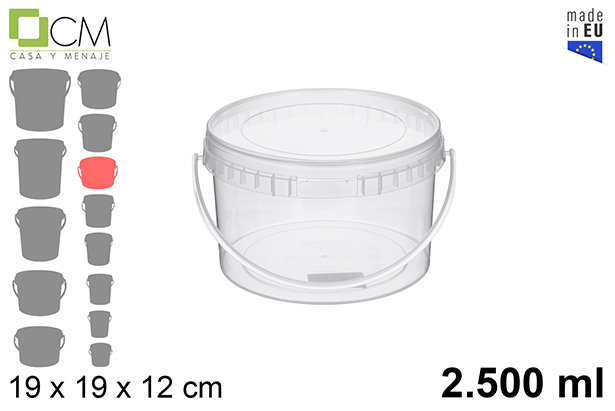 Envase plastico multiusos 2.500 c.c