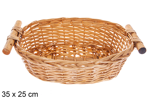 Cesta ovalada miel Vinalma 35x25 cm
