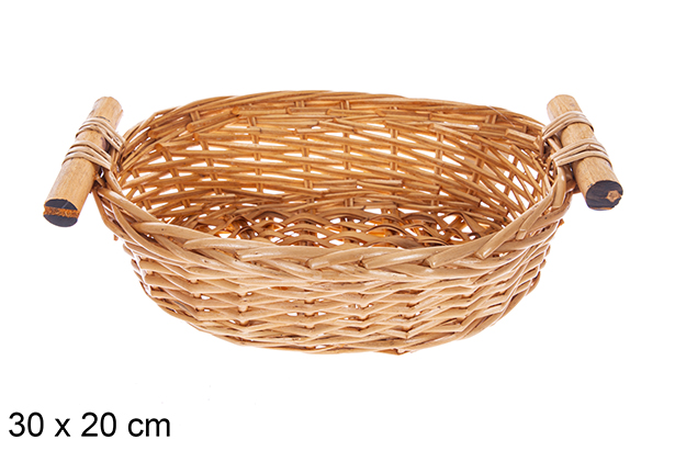 Cesta ovalada miel Vinalma 30x20 cm