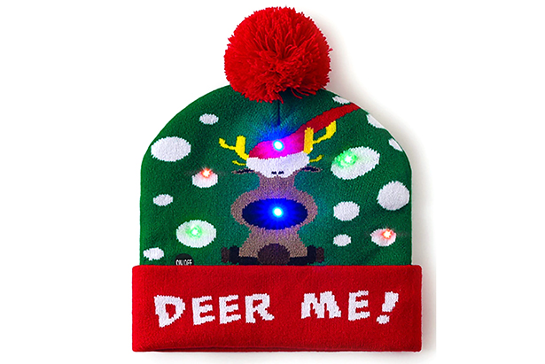 Gorro deer me navidad con led