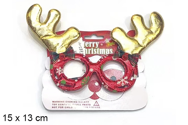 Gafas Navidad 15x13 cm