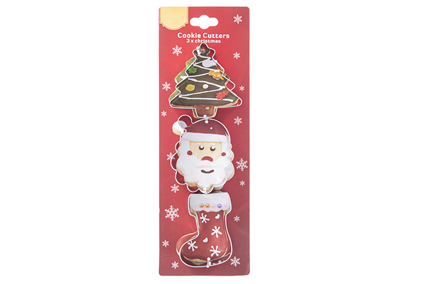 Pack  moldes acero repostería navideño-2