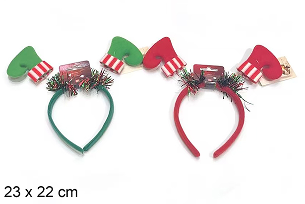 Assorted Christmas Headbands 23x22 cm