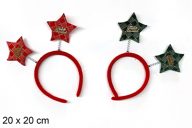 Assorted Christmas Headbands 20x20 cm