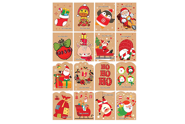 Pack of 9 assorted Christmas greeting cards