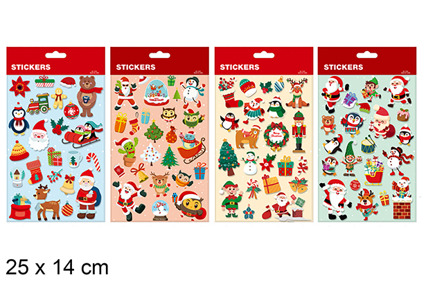 Autocollants décoratifs de Noël 25x14 cm-1
