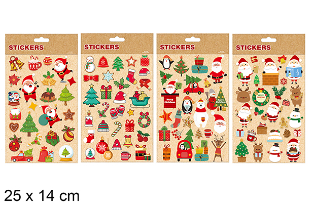 Christmas decoration stickers 25x14 cm-2