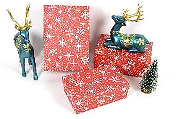 Pack 3 cajas cartón Navidad decorada 23x16x9.5 cm-2