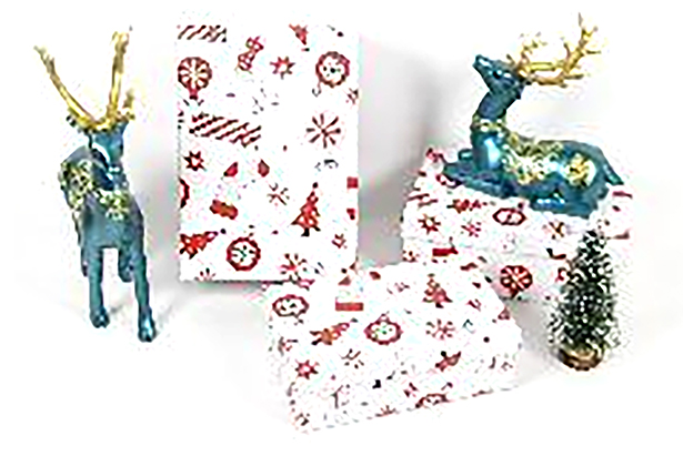 Pack 3 cajas cartón Navidad decorada 23x16x9.5 cm-3