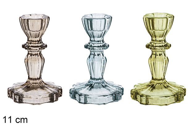 [123987] Portavela colores cálidos 11cm