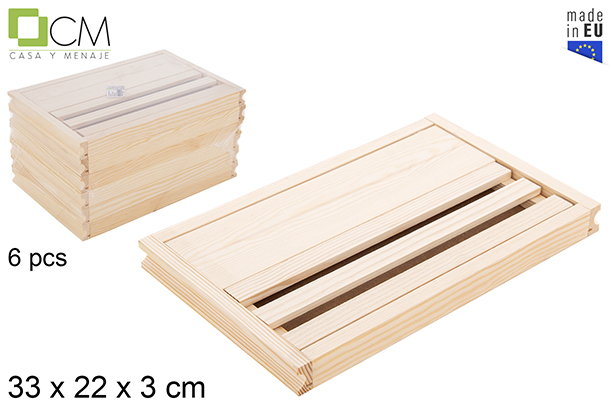 Tabla mixta madera para cortar pan/embutido