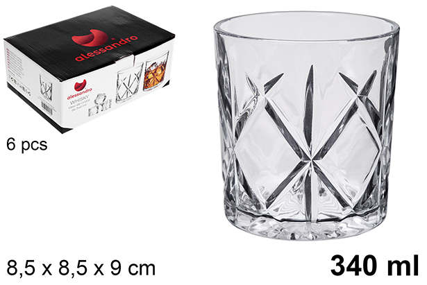 Vaso cristal whisky 340 ml