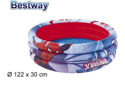 [126645] Piscina gonfiabile Spider-Man a 3 anelli – Scatola BW