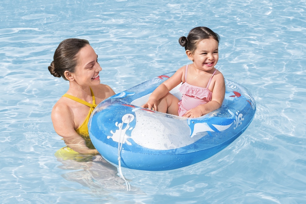 [126657] Bateau gonflable pour bébé – 102 × 69 cm