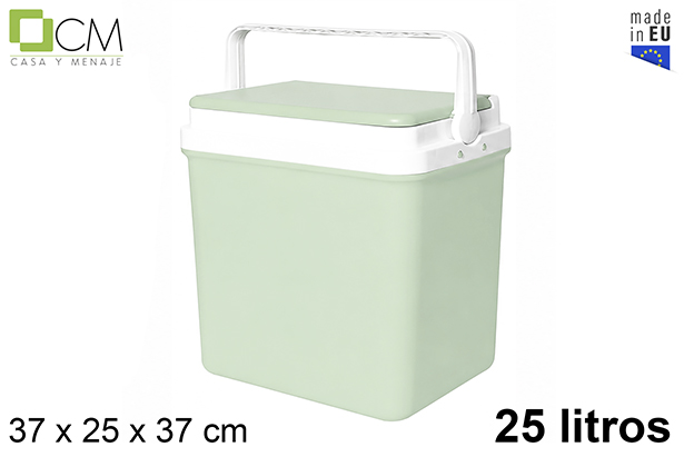 Nevera rosa pasteñ tapa plana 25 l.