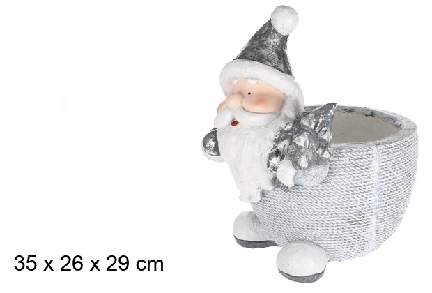 Macetero cerámica Papa Noel