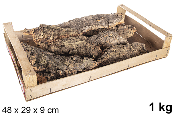 Casca de árvore em caixa de madeira 1 kg
