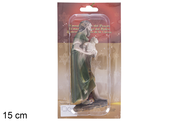 Resin shepherds 6 assorted models 15 cm