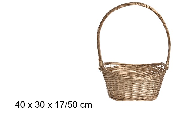 Cesta navideña oro 50 cm