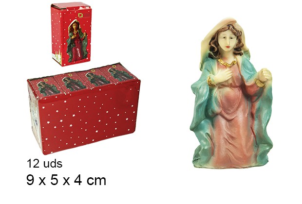 Resin Virgin Mary 9 cm  