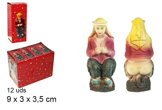 Resin shepheard pooping 9 cm 