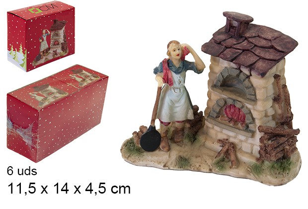 Pastor resina panadero 11,5 cm